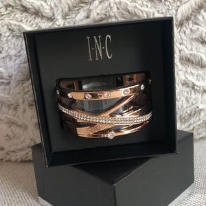 INC International Concepts Rose Gold Cuff Bracelet